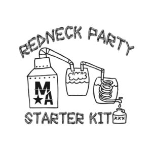 Redneck Party Starter Kit - Short Sleeve T-shirt - White Design