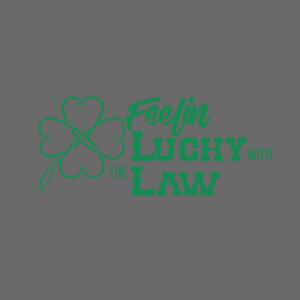 Feelin' Lucky - Short Sleeve T-shirt - Charcoal Heather Gray Design