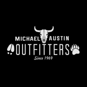 Michael Austin Outfitters - Women's Short Sleeve V-neck T-shirt - Black Design