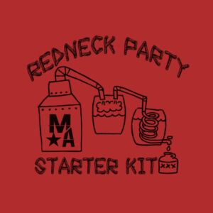 Redneck Party Starter Kit - Women's Short Sleeve V-neck T-shirt - Red Design