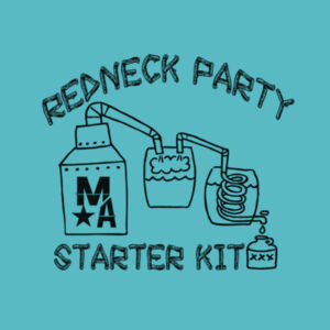 Redneck Party Starter Kit - Women's Short Sleeve V-neck T-shirt - Tahiti Blue Design