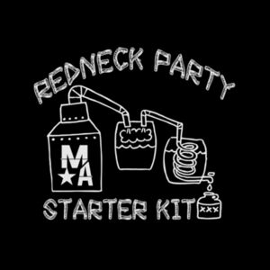 Redneck Party Starter Kit - Women's Racerback Tank Top - Black Design