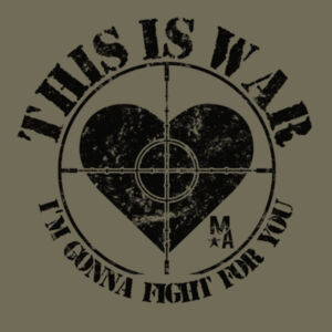 This Is War - Short Sleeve T-shirt - Military Green Design