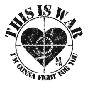 This Is War - Short Sleeve T-shirt - White Design