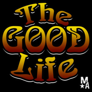 The Good Life - Women's Racerback Tank Top - Black Design