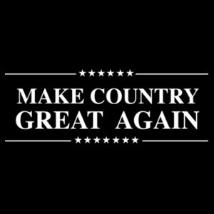 MAKE COUNTRY GREAT AGAIN - PREMIUM WOMEN'S CROPPED PULLOVER HOODIE - BLACK Design