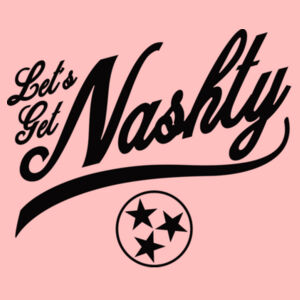 LET'S GET NASHTY - PREMIUM WOMEN'S CROPPED HOODIE - BLUSH Design