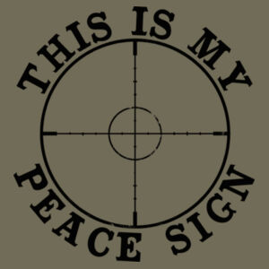THIS IS MY PEACE SIGN - PREMIUM MEN'S T-SHIRT - OD GREEN Design
