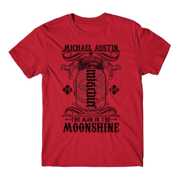 Mischief/Mayhem Ambigram - Short Sleeve T-shirt - Red Thumbnail