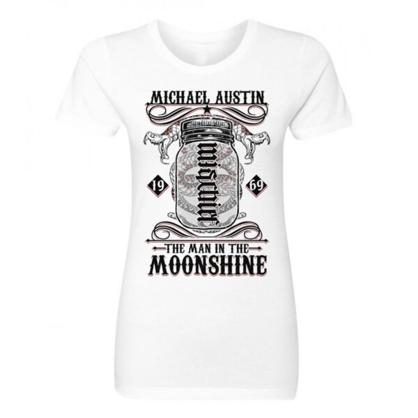 Mischief/Mayhem Ambigram - Women's Short Sleeve Crew Neck T-shirt - White Thumbnail