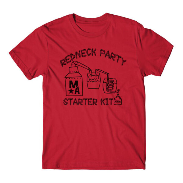 Redneck Party Start Kit - Short Sleeve T-shirt - Red Thumbnail