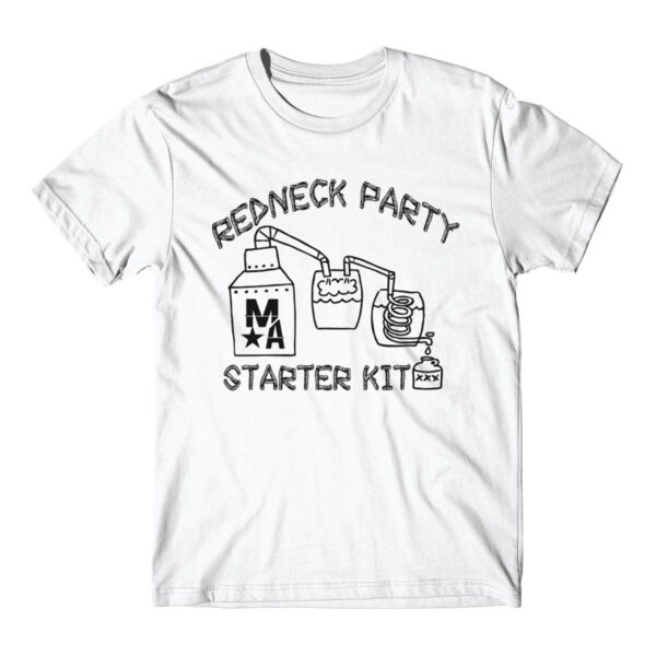 Redneck Party Starter Kit - Short Sleeve T-shirt - White Thumbnail