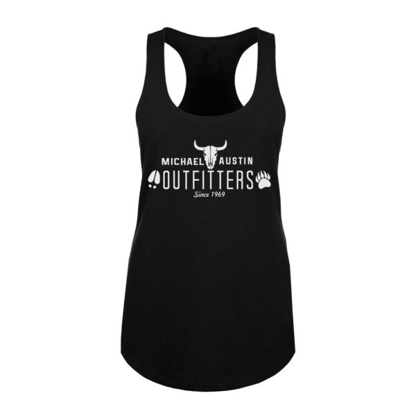 Michael Austin Outfitters - Women's Racerback Tank Top - Black Thumbnail