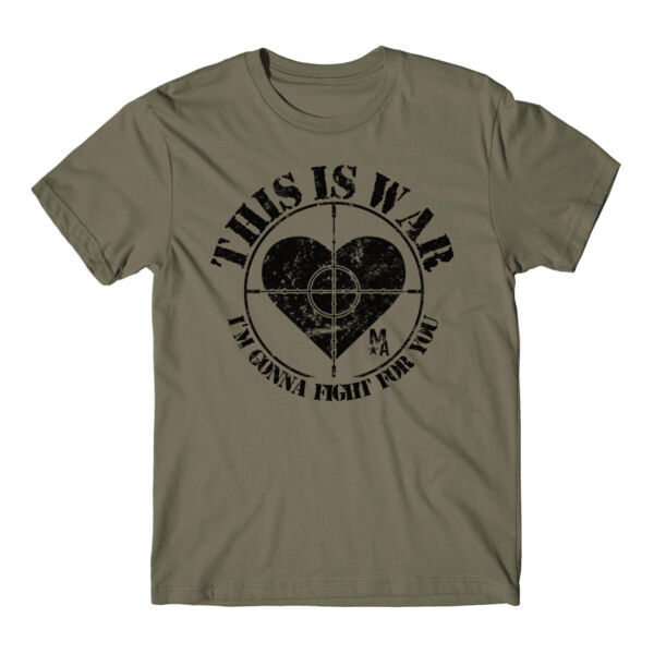 This Is War - Short Sleeve T-shirt - Military Green Thumbnail