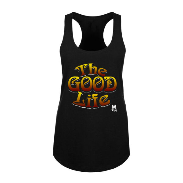 The Good Life - Women's Racerback Tank Top - Black Thumbnail