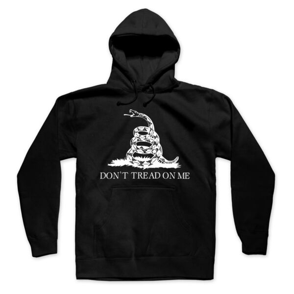 GADSDEN FLAG DON'T TREAD ON ME - PREMIUM UNISEX PULLOVER HOODIE - BLACK Thumbnail