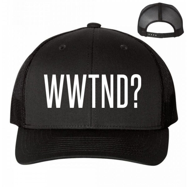 WHAT WOULD TED NUGENT DO? - PREMIUM UNISEX SNAPBACK TRUCKER HAT - BLACK Thumbnail