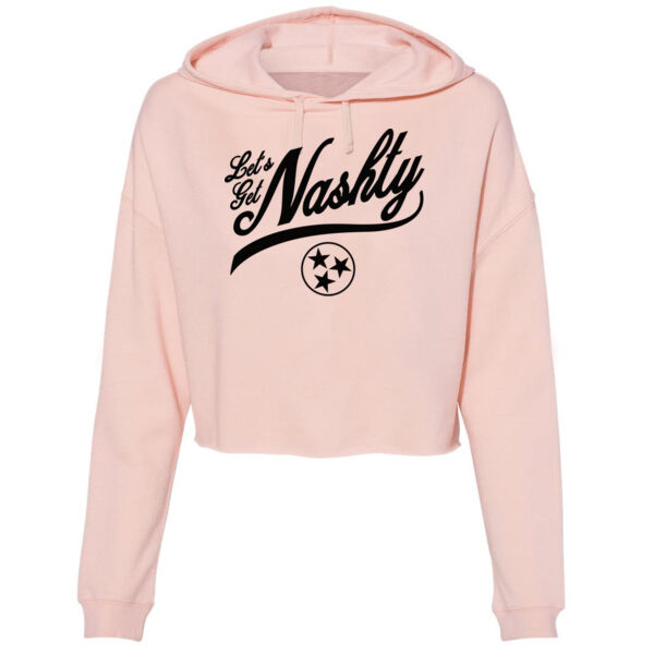 LET'S GET NASHTY - PREMIUM WOMEN'S CROPPED HOODIE - BLUSH Thumbnail